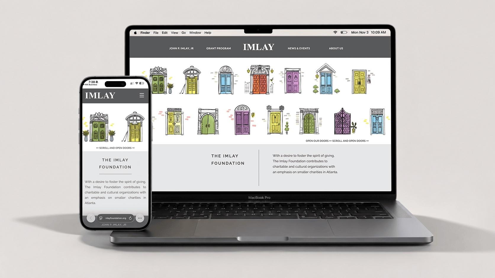 Imlay Foundation nonprofit website design by Techtivo